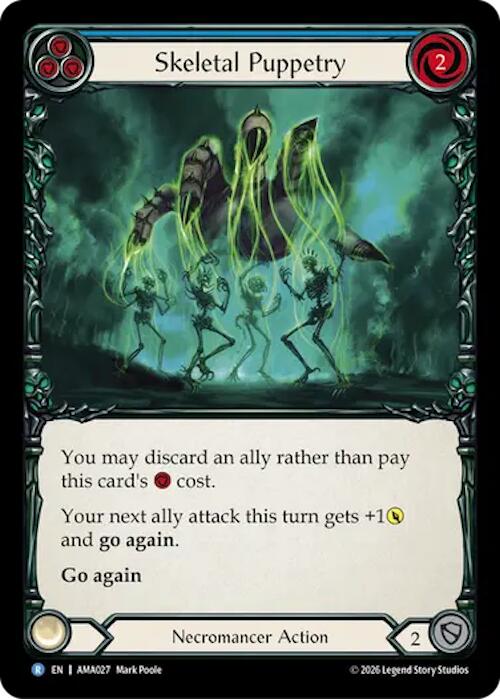 Skeletal Puppetry (Blue) AMA027/30 — Armory Deck: Malice