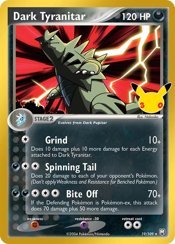 Dark Tyranitar 19/109 from ME: 30th Celebration Classic Collection