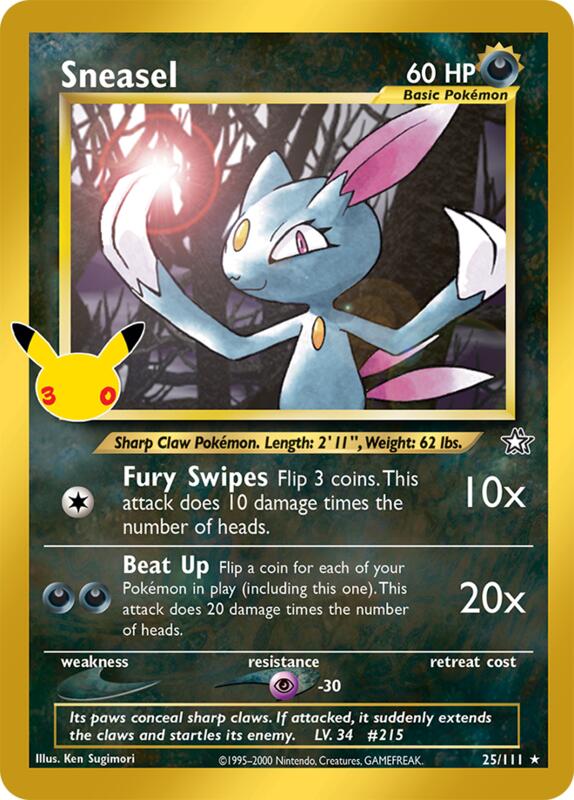 Sneasel 25/111 from ME: 30th Celebration Classic Collection