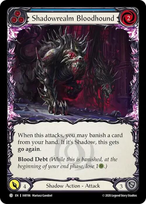 Shadowrealm Bloodhound (Blue) IAR196/287 — Usurp the Shadow Throne