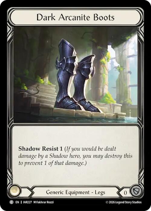 Dark Arcanite Boots IAR227/287 — Usurp the Shadow Throne