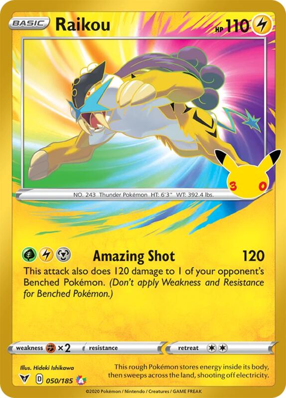 Raikou 050/185 from ME: 30th Celebration Classic Collection
