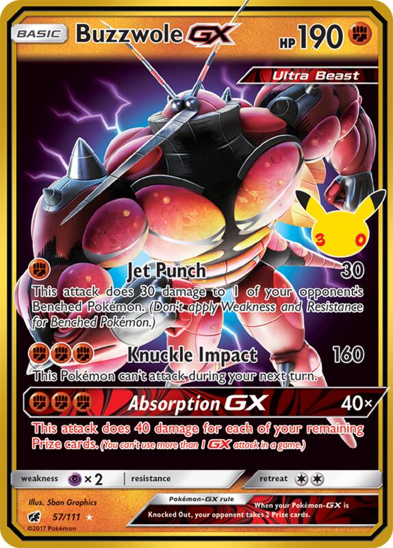 Buzzwole GX 57/111 from ME: 30th Celebration Classic Collection