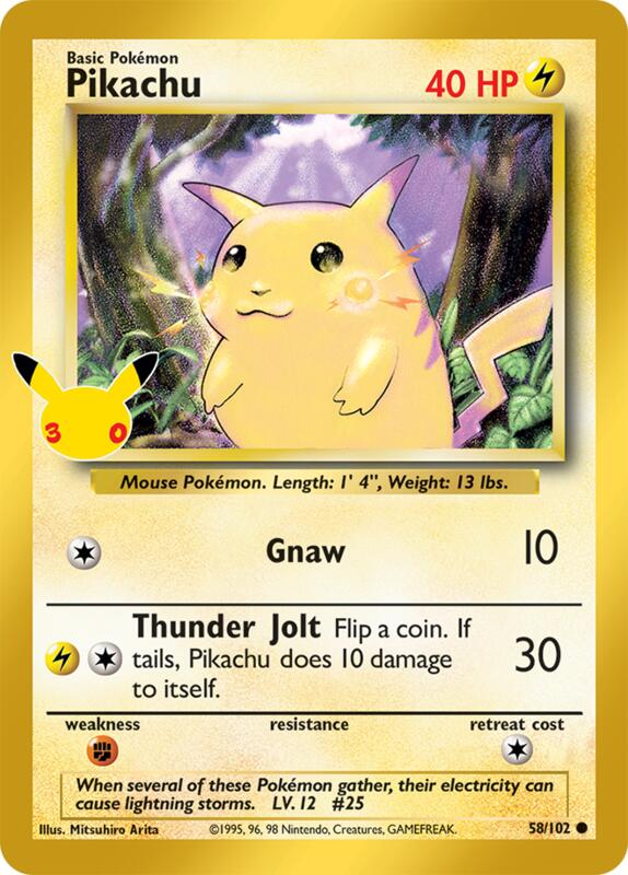 Pikachu 58/102 from ME: 30th Celebration Classic Collection