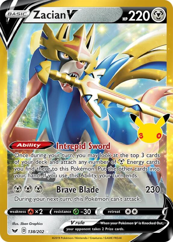 Zacian V 138/202 from ME: 30th Celebration Classic Collection