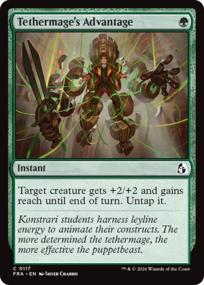 Tethermage's Advantage from FRA #117, Magic: The Gathering card