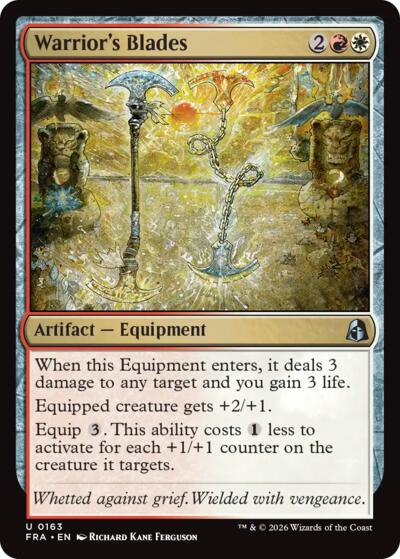 Warrior's Blades from FRA #163, Magic: The Gathering card