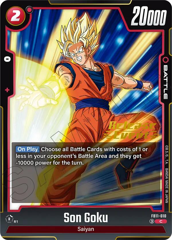 Son Goku - FB11-010 (Brightness of Hope Release Event Cards) — Dragon Ball Super Card Game card