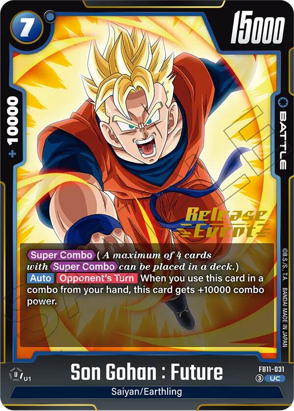 Son Gohan : Future - FB11-031 (Brightness of Hope Release Event Cards) — Dragon Ball Super Card Game card
