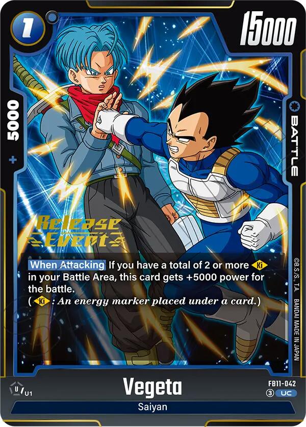 Vegeta - FB11-042 (Brightness of Hope Release Event Cards) — Dragon Ball Super Card Game card