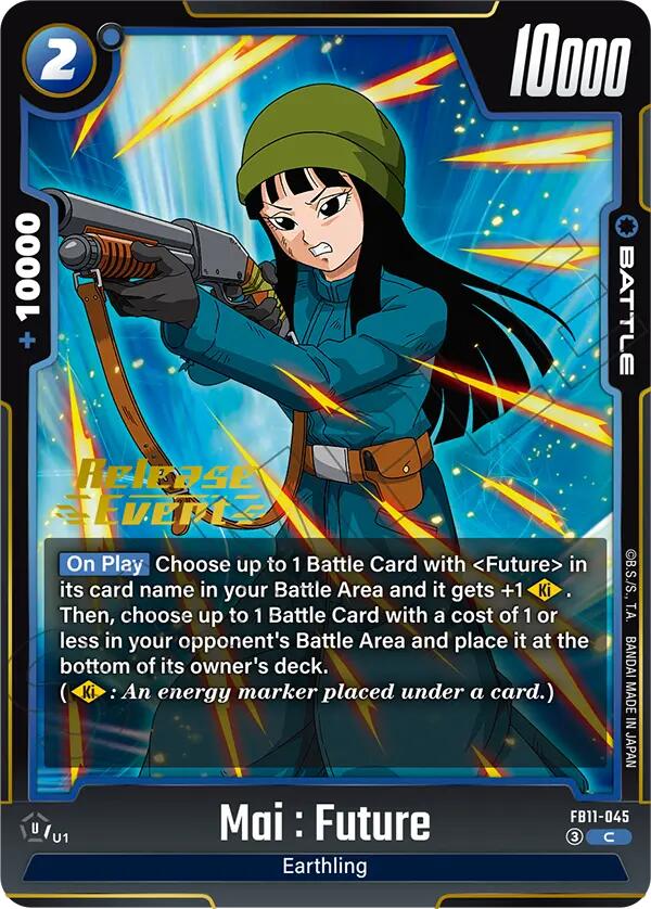 Mai : Future - FB11-045 (Brightness of Hope Release Event Cards) — Dragon Ball Super Card Game card