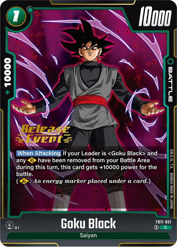 Goku Black - FB11-051 (Brightness of Hope Release Event Cards) — Dragon Ball Super Card Game card