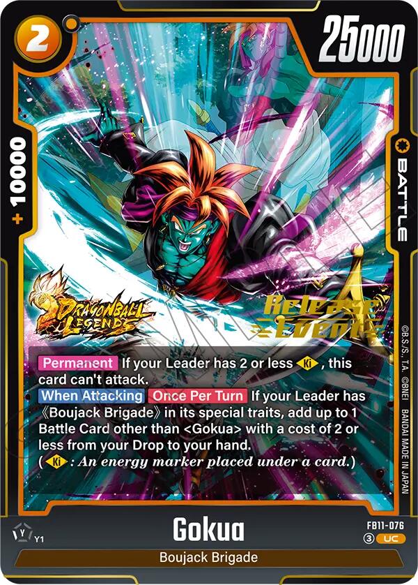 Gokua (Brightness of Hope Release Event Cards) — Dragon Ball Super Card Game card