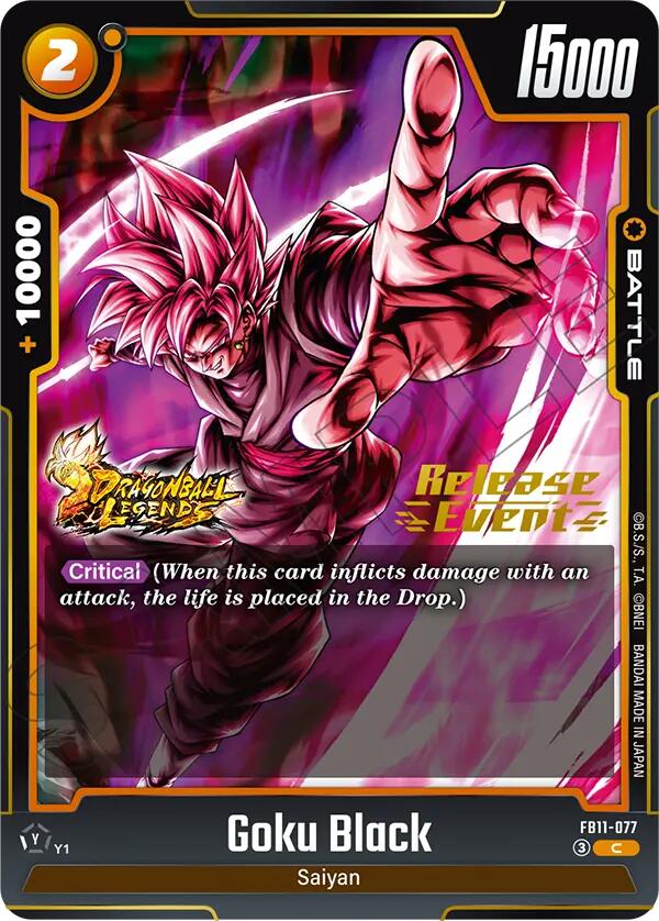 Goku Black - FB11-077 (Brightness of Hope Release Event Cards) — Dragon Ball Super Card Game card