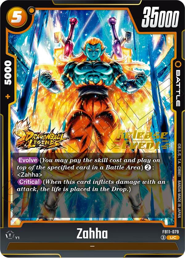 Zahha - FB11-079 (Brightness of Hope Release Event Cards) — Dragon Ball Super Card Game card