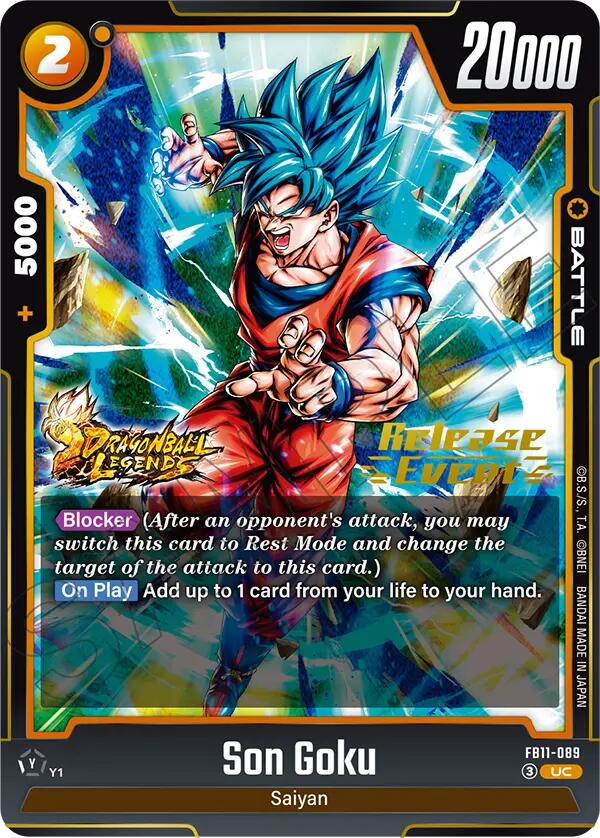 Son Goku - FB11-089 (Brightness of Hope Release Event Cards) — Dragon Ball Super Card Game card