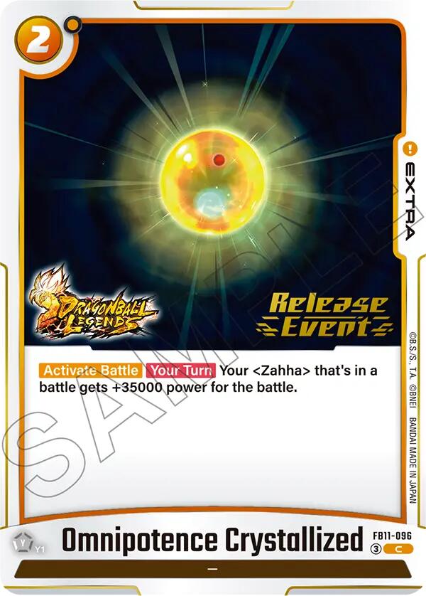 Omnipotence Crystallized (Brightness of Hope Release Event Cards) — Dragon Ball Super Card Game card