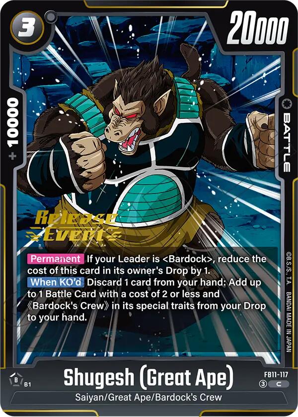 Shugesh (Great Ape) (Brightness of Hope Release Event Cards) — Dragon Ball Super Card Game card