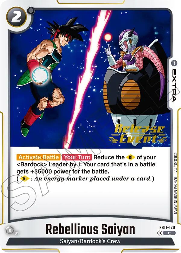 Rebellious Saiyan (Brightness of Hope Release Event Cards) — Dragon Ball Super Card Game card