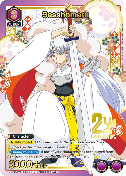 Sesshomaru (006) (Union Arena Promotion Cards) — Union Arena card