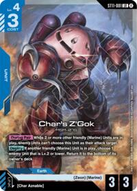 Char's Z'Gok - Gundam Card Game Starter Deck 11: Aquatic Assault trading card
