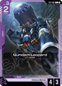 Gundam Leopard - Gundam Card Game Starter Deck 11: Aquatic Assault trading card