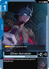 Char Aznable - Gundam Card Game Starter Deck 11: Aquatic Assault trading card