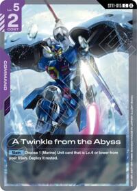 A Twinkle from the Abyss - Gundam Card Game Starter Deck 11: Aquatic Assault trading card