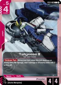 Tallgeese III - Gundam Card Game Starter Deck 12: Raging Onslaught trading card