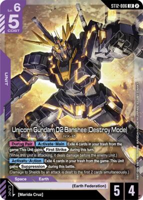 Unicorn Gundam 02 Banshee (Destroy Mode)