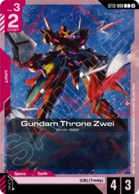 Gundam Throne Zwei - Gundam Card Game Starter Deck 13: Silent Barrage trading card