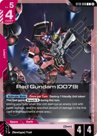 Red Gundam (0079) - Gundam Card Game Starter Deck 13: Silent Barrage trading card