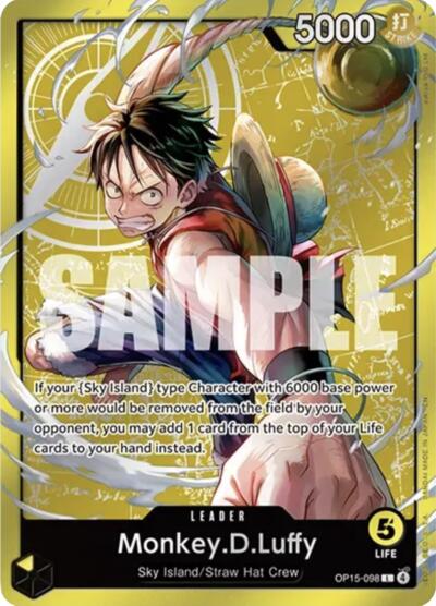 Carta Monkey.D.Luffy (OP15-098) (Luffy Deck) del set Set Sail Deck Set