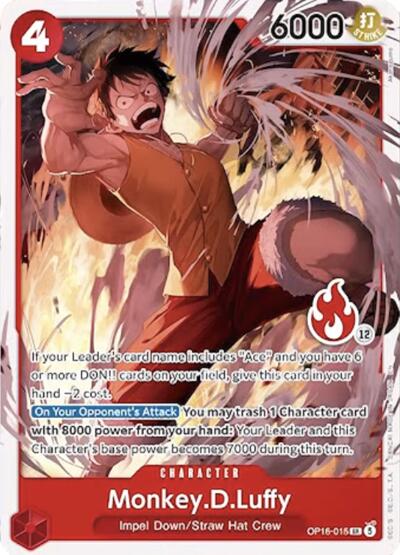 Monkey.D.Luffy (OP16-015) (Ace Deck)
