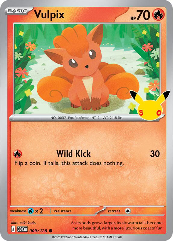 Vulpix 009/128 from ME: 30th Celebration