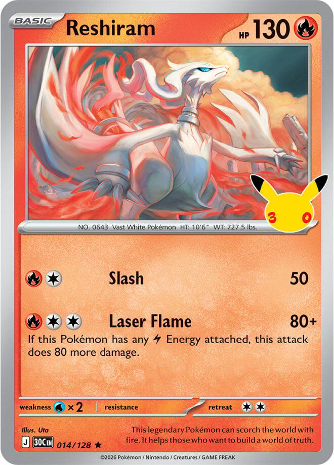 Reshiram ME: 30th Celebration
