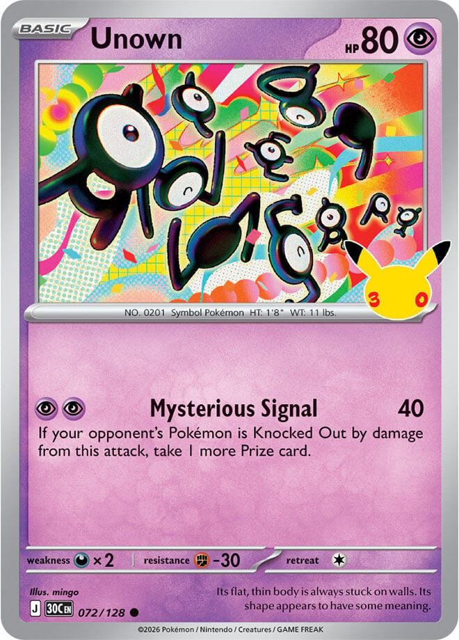 Unown ME: 30th Celebration