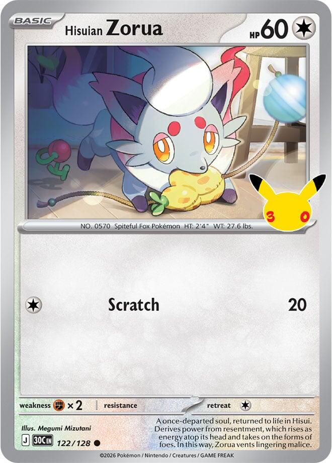 Hisuian Zorua ME: 30th Celebration