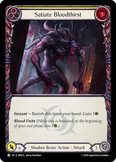 Satiate Bloodthirst