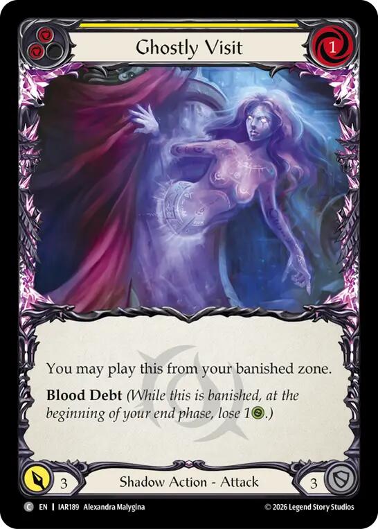 Ghostly Visit (Yellow) IAR189/287 — Usurp the Shadow Throne