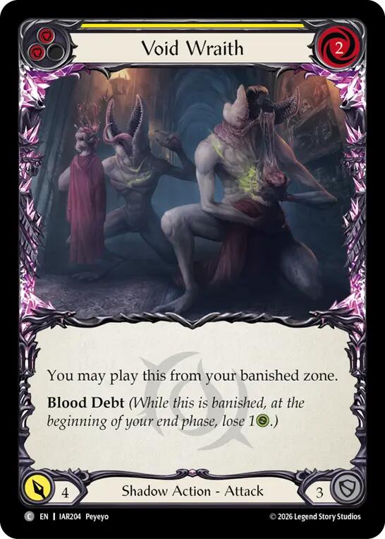 Void Wraith (Yellow) IAR204/287 — Usurp the Shadow Throne