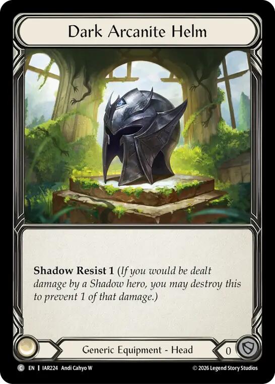 Dark Arcanite Helm IAR224/287 — Usurp the Shadow Throne
