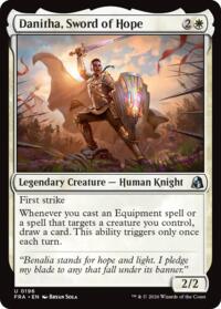 Danitha, Sword of Hope - Magic: The Gathering Reality Fracture trading card