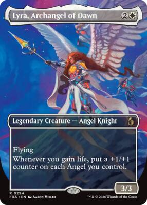 Lyra, Archangel of Dawn (Borderless) #294 – Reality Fracture (Rare)
