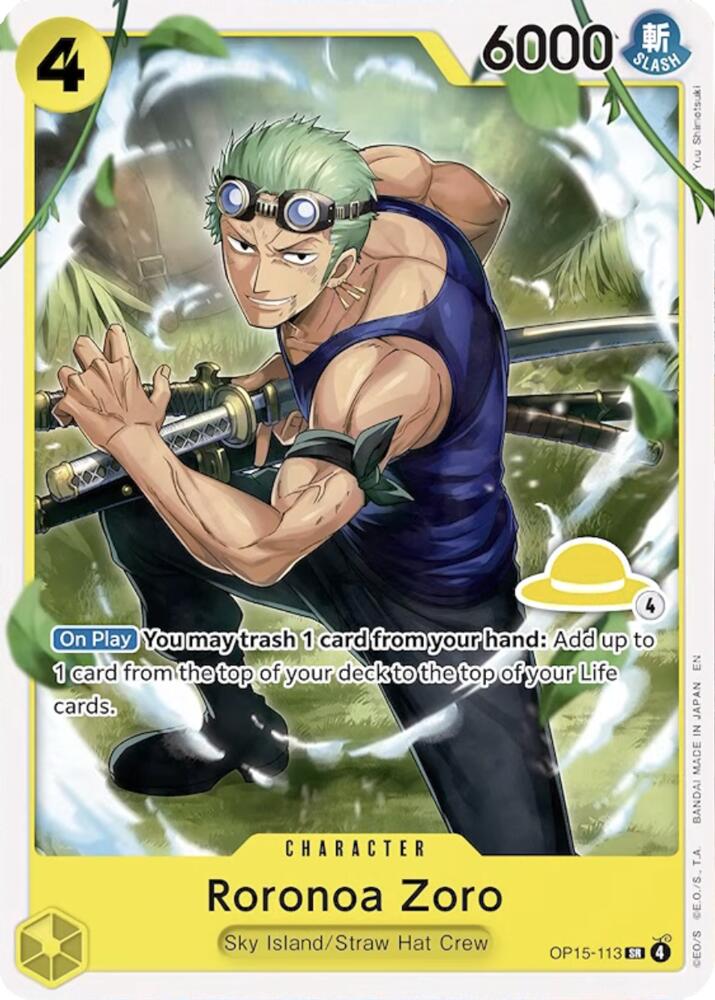 Roronoa Zoro (Luffy Deck) #OP15-113 — Set Sail Deck Set