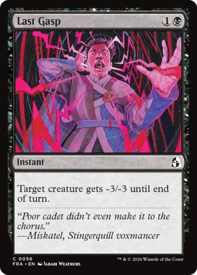Last Gasp from FRA #56, Magic: The Gathering card