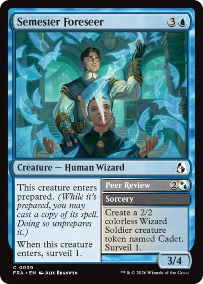 Semester Foreseer from FRA #39, Magic: The Gathering card