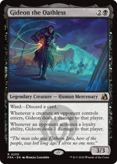 Gideon the Oathless FRA 230 Magic card