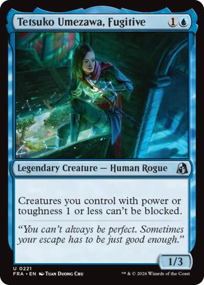 Tetsuko Umezawa, Fugitive from FRA #221, Magic: The Gathering card