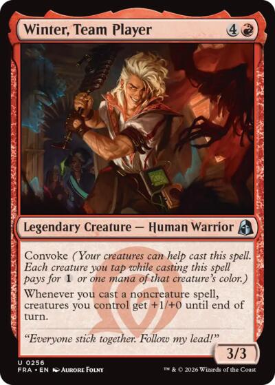 Winter, Team Player from FRA #256, Magic: The Gathering card